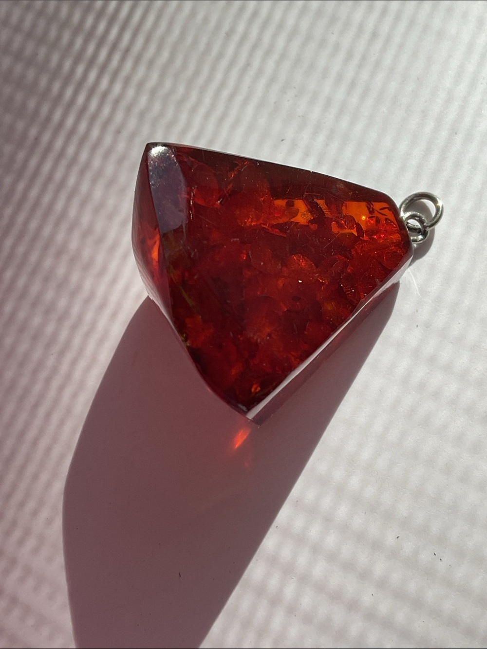 Authentic Vintage Amber pendant.  No chain.
